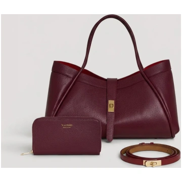 Set Eleganza Decisa | Mayfair in pelle Borgogna Vo