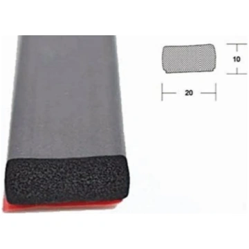 I Gp EPDM gumijas profils 10x20mm pašlīmējošs