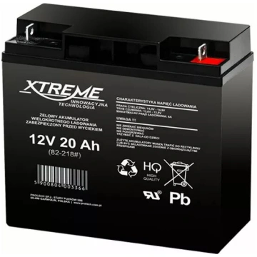 Akumulators XTREME 12V 20Ah modelis 82-218# priekš