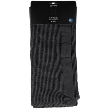 RENTO TOWEL KENNO 90X180CM BLACK/GREY (64104133156