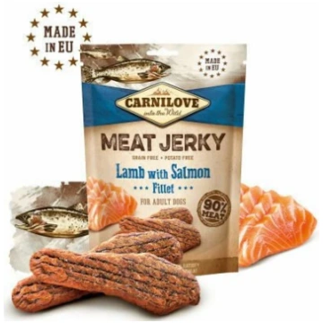 Carnilove Dog Jerky Lamb & Salmon Fillet papildbar