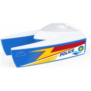 Policijas katamarāns laiva 17 cm L04713 LENA