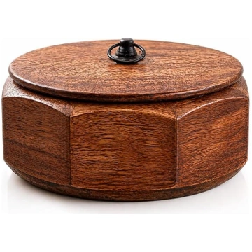 Roku darbs Meksikas Tortilla Warmer Basket Koka In