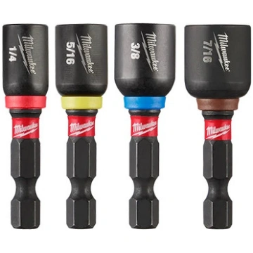 Nutdriver Set, 1 Magnetized Tip, Phosphate Coated,