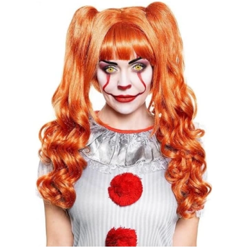 It-Clown Girl parūka - sieviešu šausmu klauns - ko