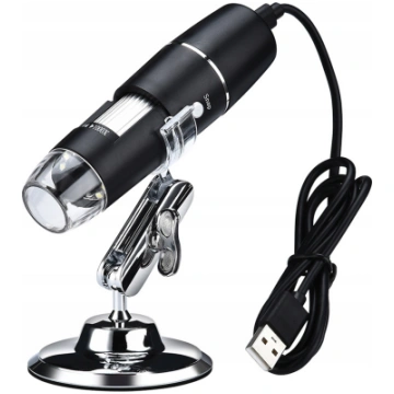 USB digitālais mikroskops 1000x ar 8 LED apgaismoj