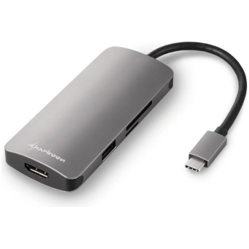 Sharkoon USB 3.0 Type C Multiport Adapter Wired US