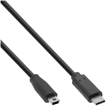 USB 2.0 Kabeļi InLine USB-C male / mini-B male 0.5