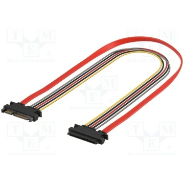 Cable: SATA; Micro SATA socket,Micro SATA plug; 0.