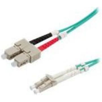 Value Patchcord swiatlowodowy OM3 LC/SC 10m turkus