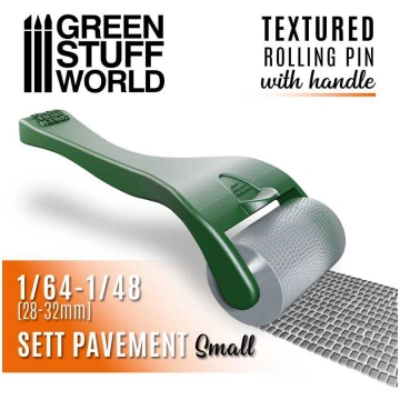 Rolling pin with Handle - Sett Pavement Small Gree