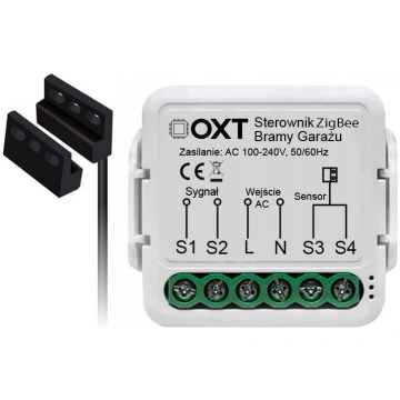 OXT modulis ar sensoru ZigBee TUYA garāžas durvju 