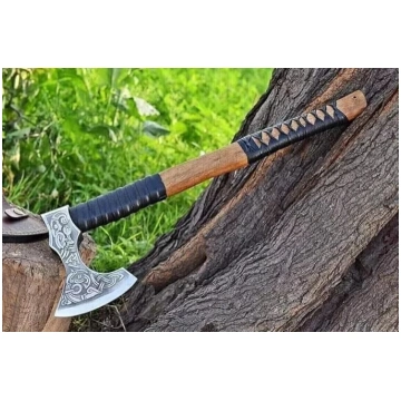 Vikingu cirvis Rokām darināts cirvis Metamie cirvj