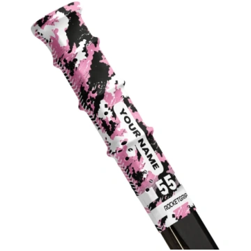 ROCKETGRIP Camo Hole Hokeja Nūjas Grips Krāsa ROZĀ