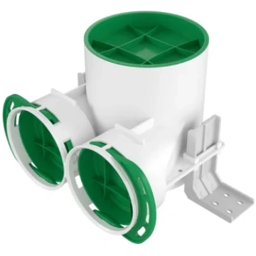Universālās montāžas HDPE difuzora kārba 2x Ø90 VP