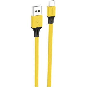 Foneng X96 USB-A to USB-C cable 2.4A 1m Yellow