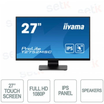 T2752MSC-B1 - Monitor Touchscreen 27 Pollici IPS -