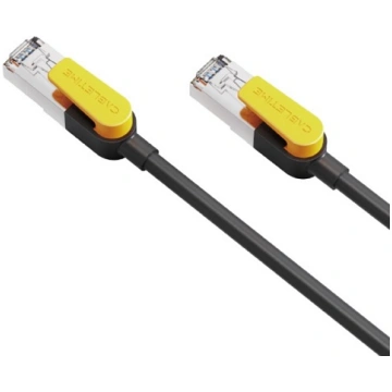 Cat7 S/STP kabelis, 8 m, melns Cabletime