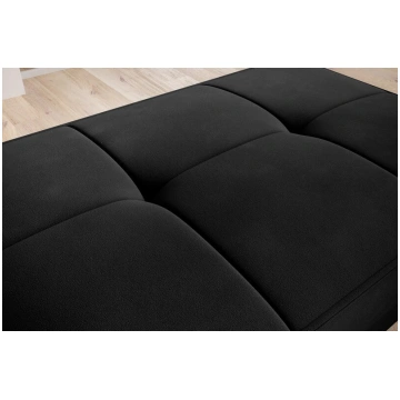 Pufs Bellis, 97x62x42cm, samts, tumši melns Nav no