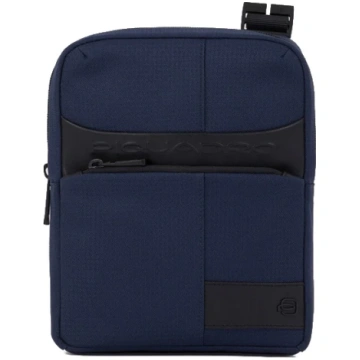 Borsello porta iPad®mini in tessuto e pelle con si