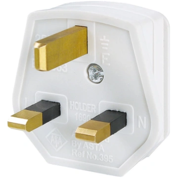 Bachmann safety plug, England UK 13A / 250V white,