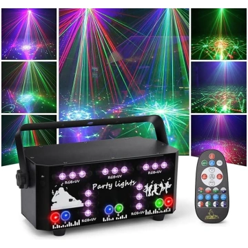 Disco Light Party Light ar tālvadības pulti, DMX m