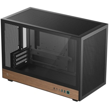 DeepCool CH260 WOOD Micro Tower Black, Wood R-CH26