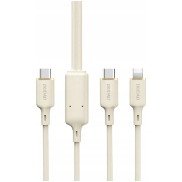 Kabel USB Dudao USB-C - USB-C + Lightning 1.2 m Be
