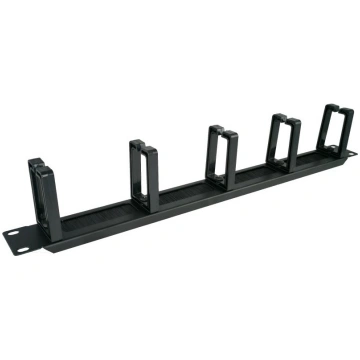 Alantec PK048 1U 19" cable organizer with brushed 