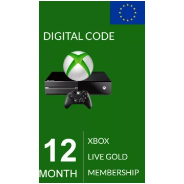 EU Xbox Live Gold 12 Mēnešu Abonements Microsoft
