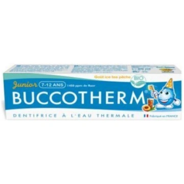 Zobu pasta Buccotherm BIO, persiku ledus tējas (7-