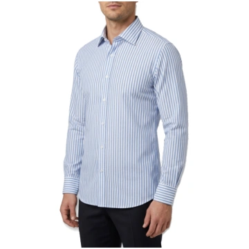 Antonio Basile Camicia popeline a righe grandi - A