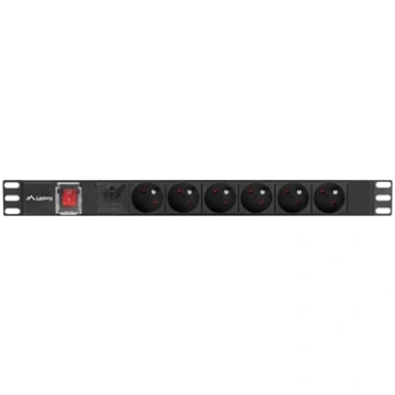 LANBERG POWER STRIP PDU RACK 19" (1U, 16A, 6X 230V