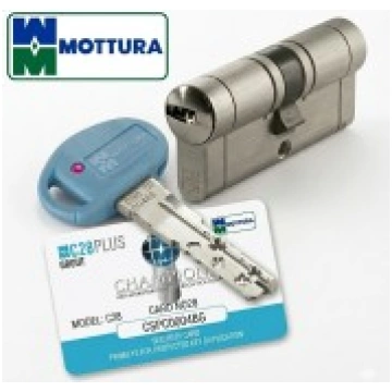 31x31mm Cilindrs C28Plus ar 5 atslēgām Mottura CP8