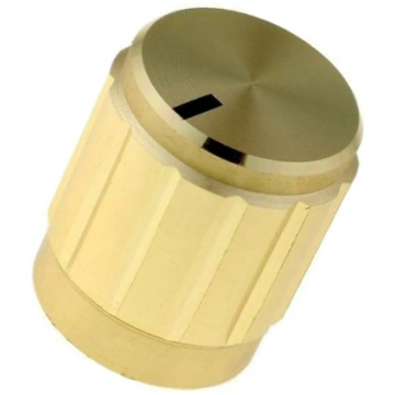 Knob; with pointer; aluminium,thermoplastic; Øshaf