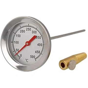 Nerūsējošā tērauda 500 °C termometrs (50 cm), cepe