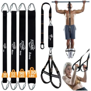 Fitarc Pull Up palīgjoslas, regulējamas augstas ve