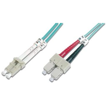 DIGITUS Fiber Optic Patch Cord LC / SC 3m OM3 ( DK