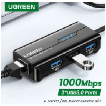 USB Type C svitčs līdz 1000 mbps, tīkla adapters E