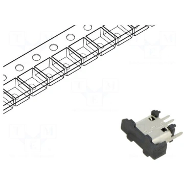 Connector: USB B micro | socket | SMT | PIN: 5 | v