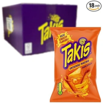 Takis kukurūzas čipsi – 18 x 100 g – pašreiz popul