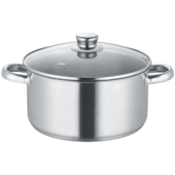 NEW ROMA KATLS AR VĀKU 24CM, 5.1L, NER.TĒR., STIKL