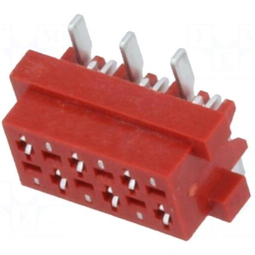 Wire-board | socket | female | PIN: 6 | SMT | on P