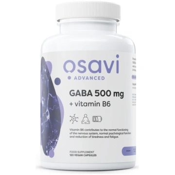 Osavi GABA 500mg + B6 vitamīns - 120 kapsulas