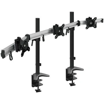 HFTEK 3-Way Monitor Arm Mount Holder Desk Mount fo