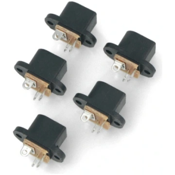 DC socket for 5.5x2.1mm housing - screwable OEM AN