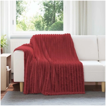Pleds bordo sarkans 200 x 150 cm flīss