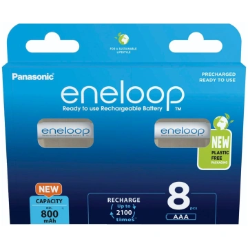 Panasonic Eneloop Micro AAA 800mAh Ni-MH BK-4MCDE/