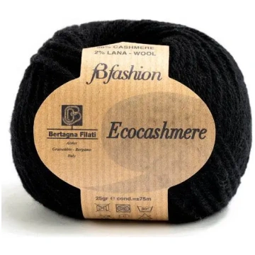 Lana ECOCASHMERE - Bertagna Filati - 150 - NERO