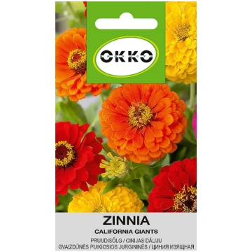 Sēklas Okko cīnijas California Giants, 0.5 g